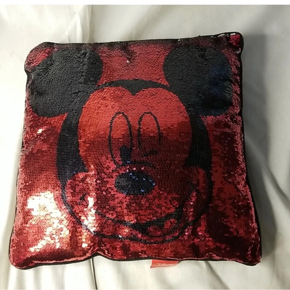 Vintage Mickey Mouse Print Pillow Disney Large - Picture 1 of 5